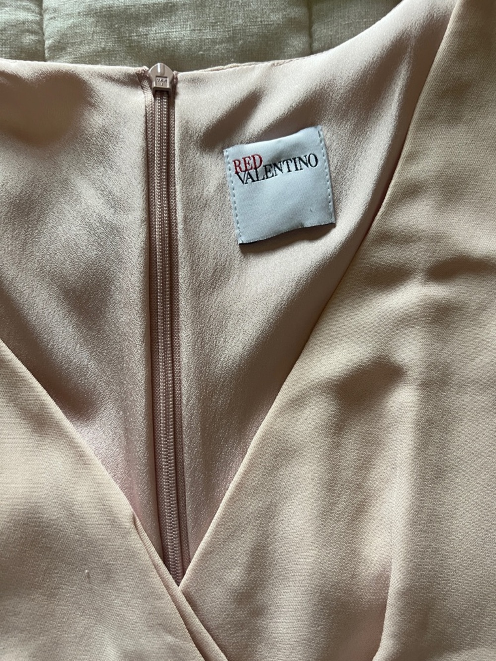Sleeveless Blush Pink Bow-Accent Dress RED VALENTINO - Picture 2 of 3